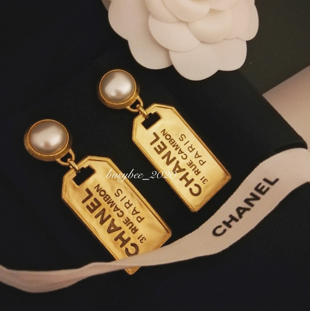 Chanel dangling earrings